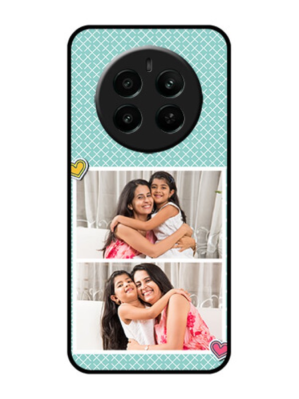 Custom Realme P1 5G Custom Glass Phone Case - 2 Image Holder With Pattern Design