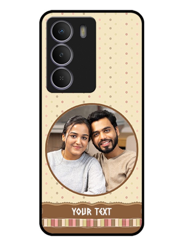 Custom Realme P3 Lite 5G Custom Glass Phone Case - Brown Dotted Mobile Case Design