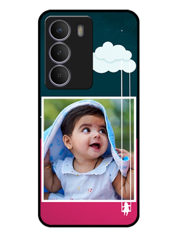Custom Realme P3 Lite 5G Custom Glass Phone Case - Cute Girl With Cloud Design