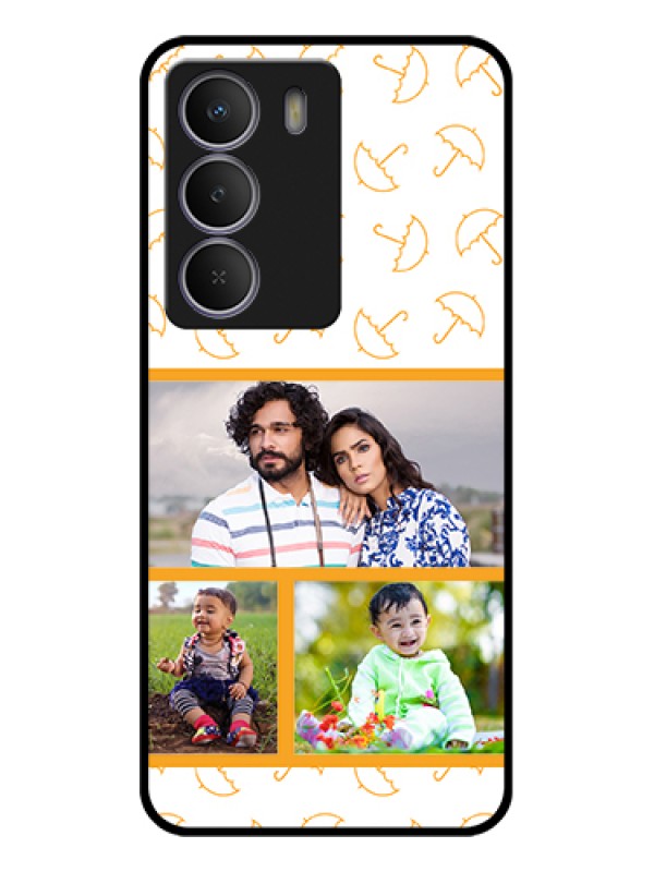 Custom Realme P3 Lite 5G Custom Glass Phone Case - Yellow Pattern Design
