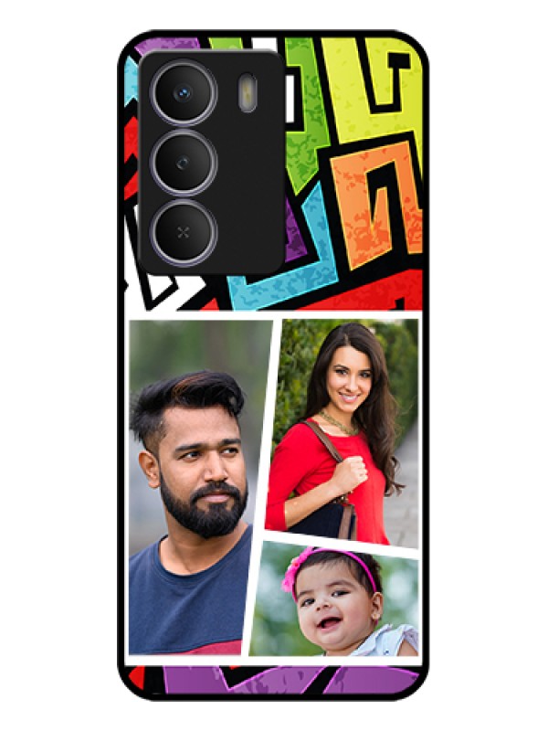 Custom Realme P3 Lite 5G Custom Glass Phone Case - Graffiti Pattern Design