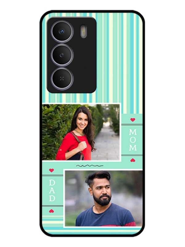 Custom Realme P3 Lite 5G Custom Glass Phone Case - Mom & Dad Pic Design