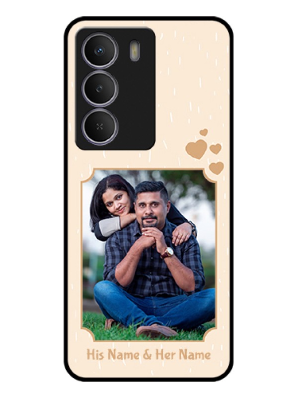 Custom Realme P3 Lite 5G Custom Glass Phone Case - With Confetti Love Design