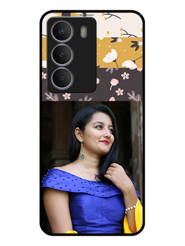 Custom Realme P3 Lite 5G Custom Glass Phone Case - Stylish Floral Design