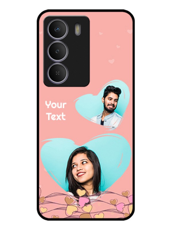 Custom Realme P3 Lite 5G Custom Glass Phone Case - Love Doodle Design