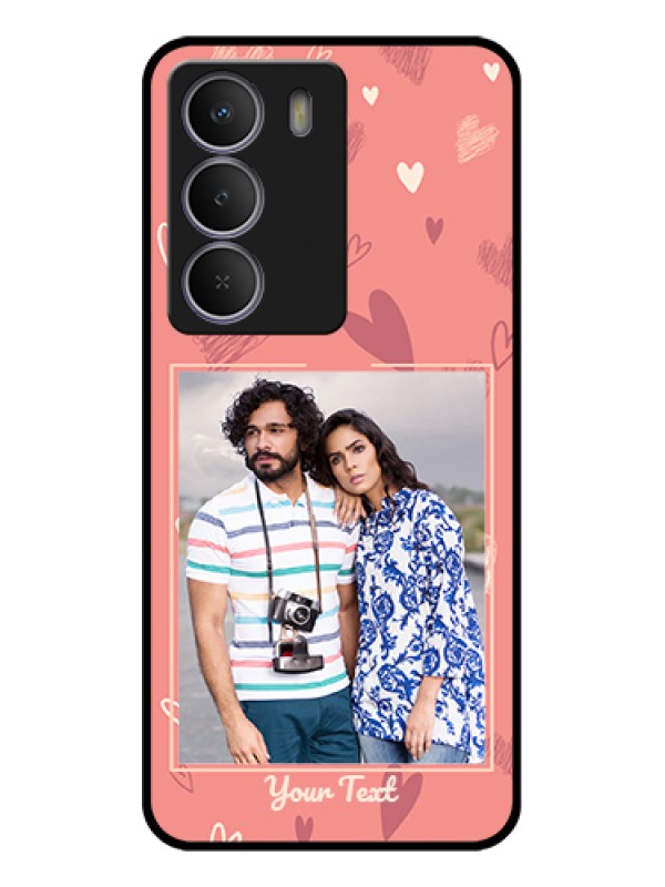 Custom Realme P3 Lite 5G Custom Glass Phone Case - Love Doodle Art Design