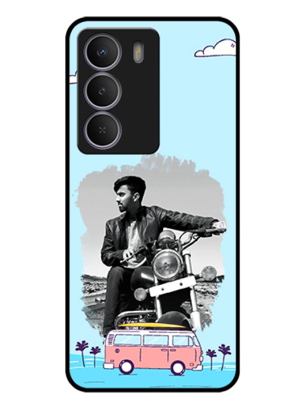 Custom Realme P3 Lite 5G Custom Glass Phone Case - Travel & Adventure Design