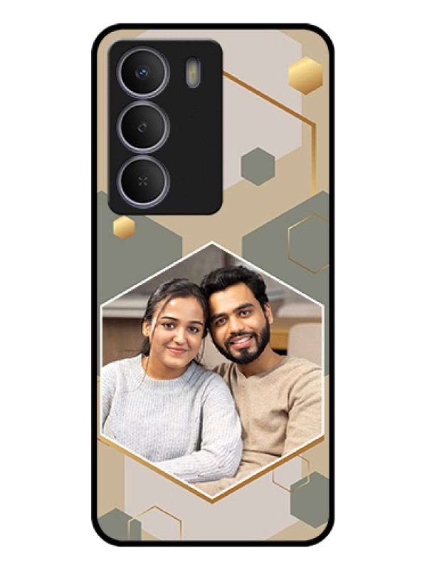 Custom Realme P3 Lite 5G Custom Glass Phone Case - Stylish Hexagon Pattern Design