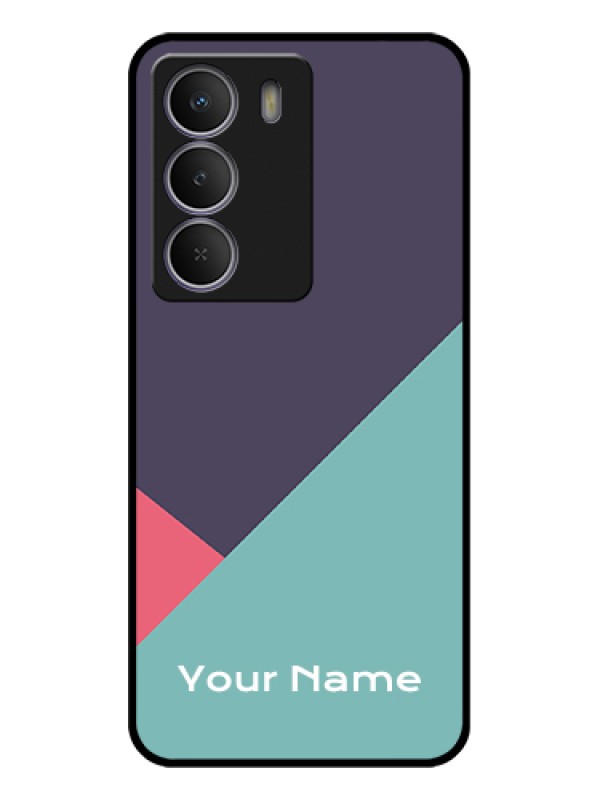Custom Realme P3 Lite 5G Custom Glass Phone Case - Tri Color Abstract Design