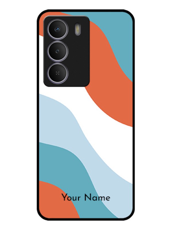 Custom Realme P3 Lite 5G Custom Glass Phone Case - Coloured Waves Design