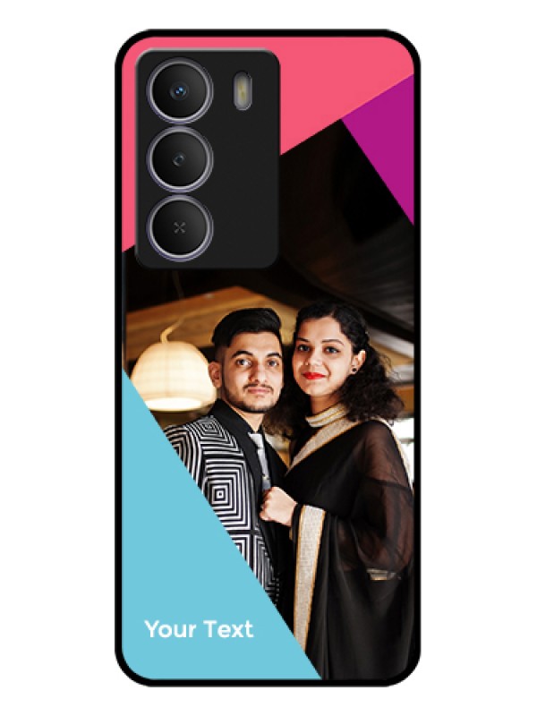 Custom Realme P3 Lite 5G Custom Glass Phone Case - Stacked Triple Colour Design