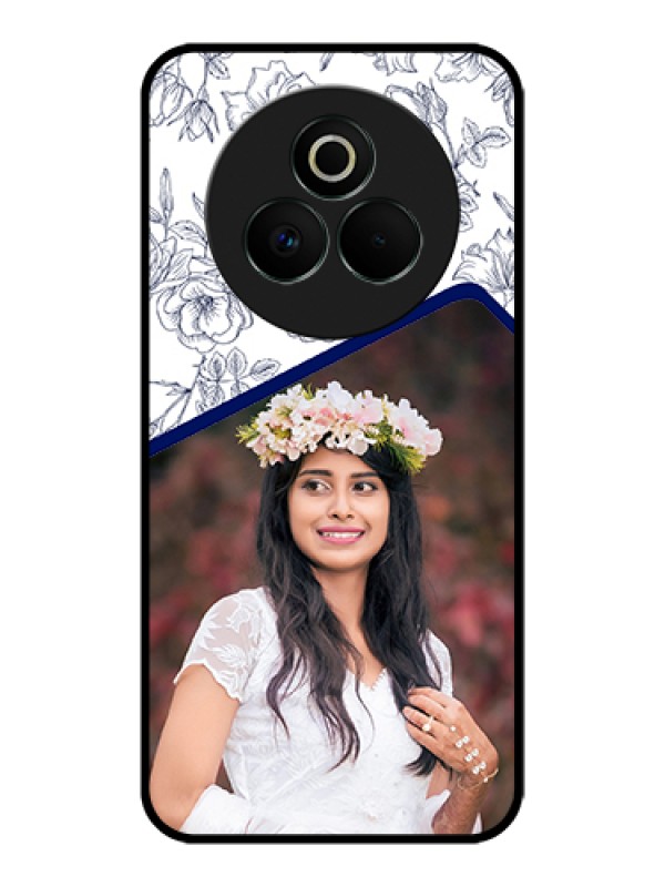 Custom Realme P3 Pro 5G Custom Glass Phone Case - Classy Floral Design