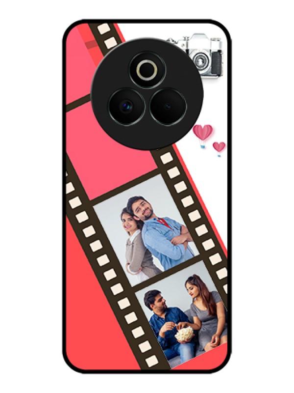 Custom Realme P3 Pro 5G Custom Glass Phone Case - 3 Image Holder With Film Reel