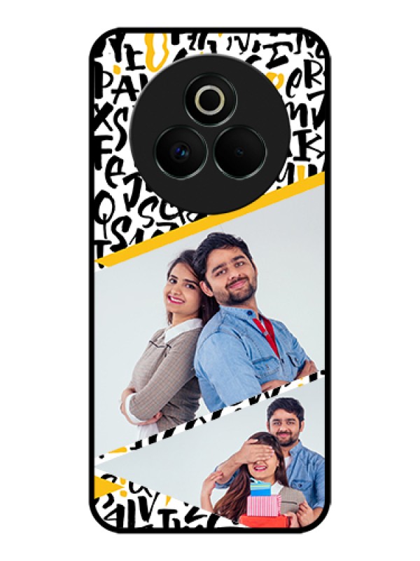Custom Realme P3 Pro 5G Custom Glass Phone Case - Letters Pattern Design