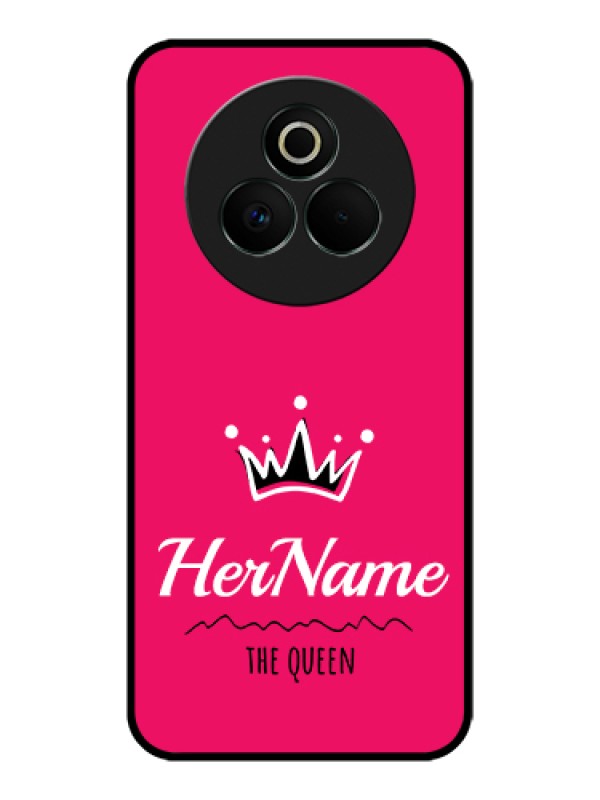 Custom Realme P3 Pro 5G Custom Glass Phone Case - Queen With Name Design