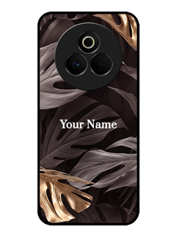 Custom Realme P3 Pro 5G Custom Glass Phone Case - Wild Leaves Digital Paint Design
