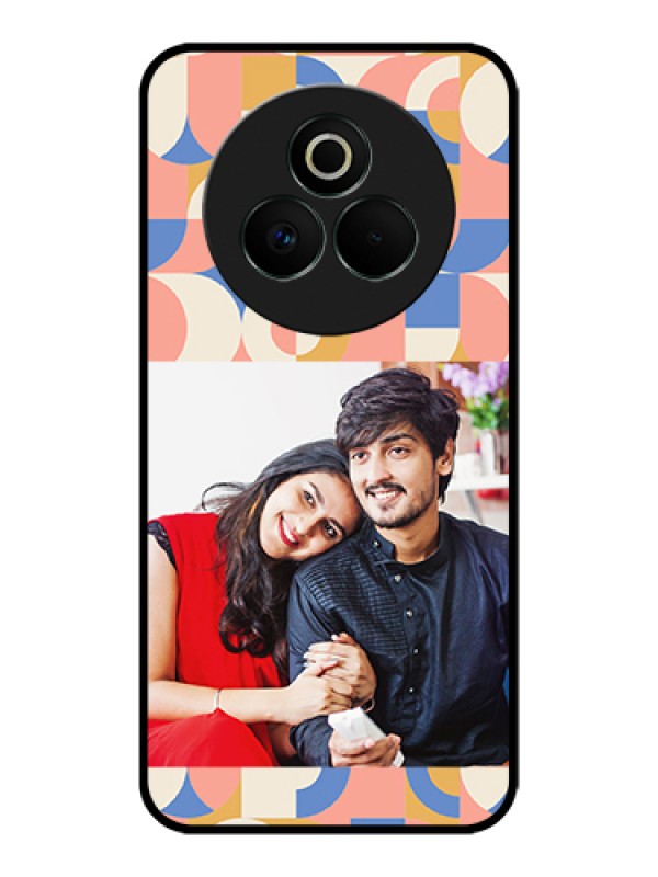 Custom Realme P3 Pro 5G Custom Glass Phone Case - Semi - Circle Maze Pattern Design