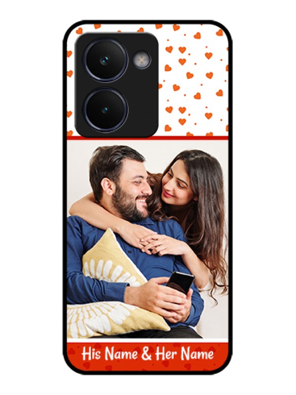 Custom Realme P3 Ultra 5G Custom Glass Phone Case - Orange Love Symbol Design