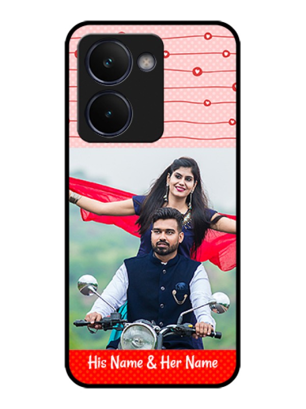 Custom Realme P3 Ultra 5G Custom Glass Phone Case - Red Pattern Case Design