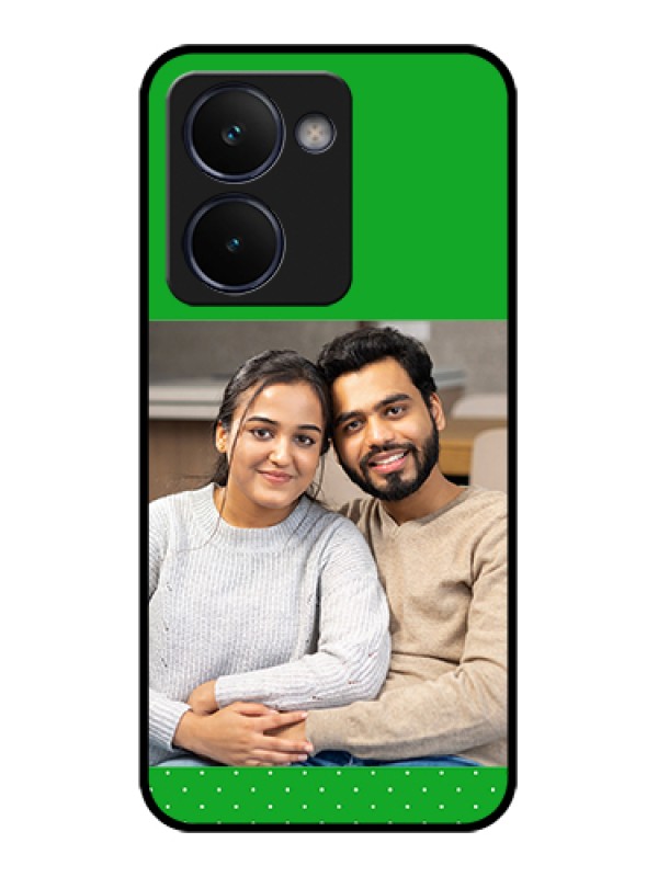 Custom Realme P3 Ultra 5G Custom Glass Phone Case - Green Pattern Design