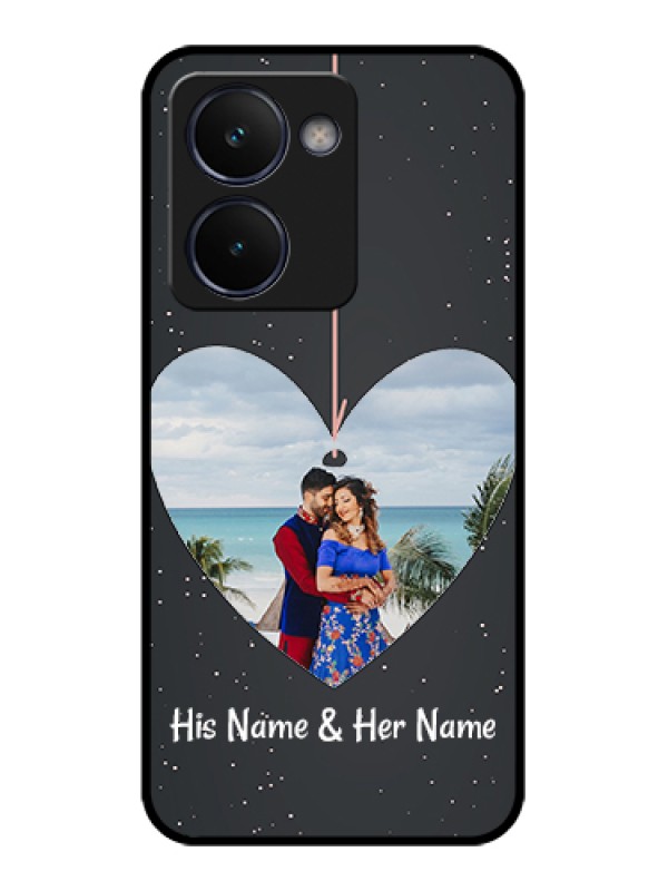 Custom Realme P3 Ultra 5G Custom Glass Phone Case - Hanging Heart Design