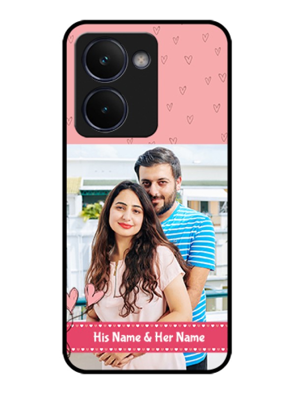 Custom Realme P3 Ultra 5G Custom Glass Phone Case - Love Design Peach Color