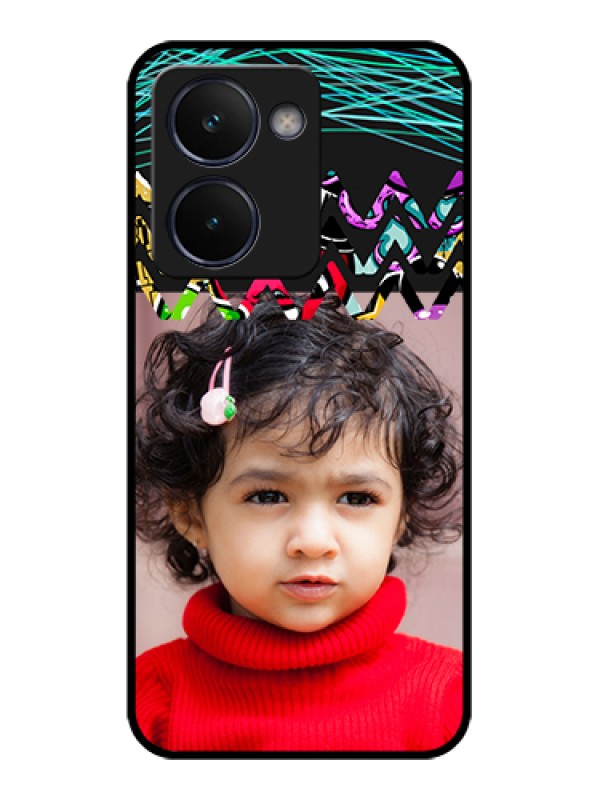 Custom Realme P3 Ultra 5G Custom Glass Phone Case - Neon Abstract Design