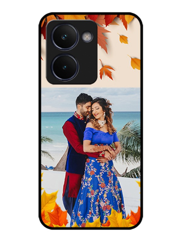 Custom Realme P3 Ultra 5G Custom Glass Phone Case - Autumn Maple Leaves Design