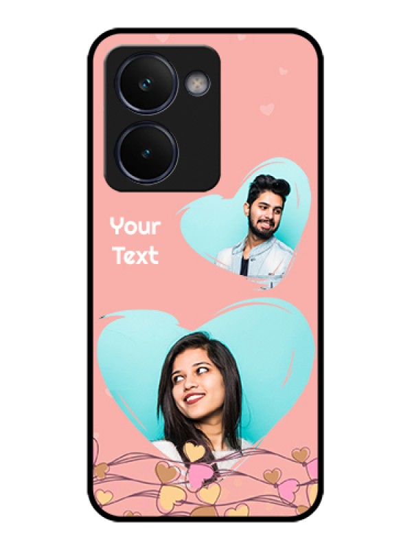 Custom Realme P3 Ultra 5G Custom Glass Phone Case - Love Doodle Design