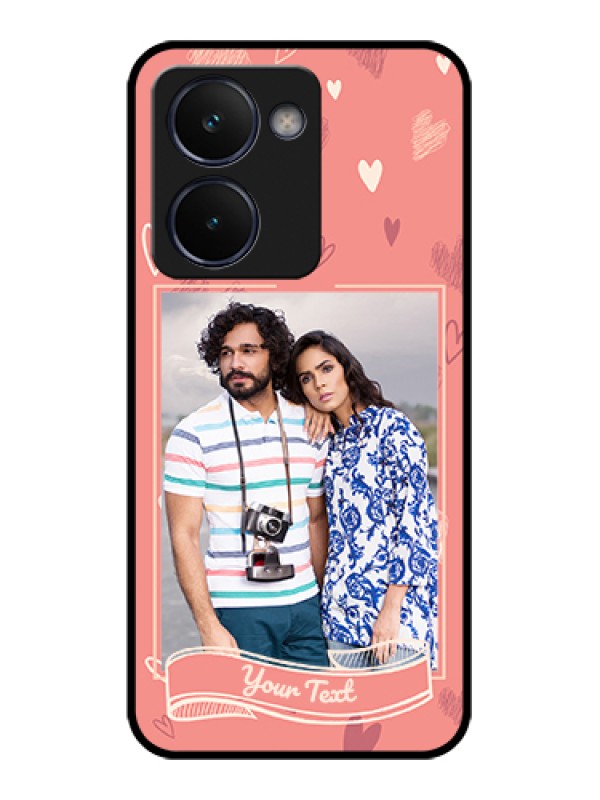 Custom Realme P3 Ultra 5G Custom Glass Phone Case - Love Doodle Art Design