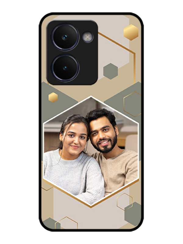 Custom Realme P3 Ultra 5G Custom Glass Phone Case - Stylish Hexagon Pattern Design