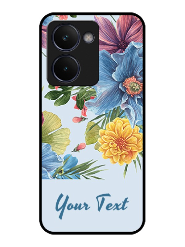 Custom Realme P3 Ultra 5G Custom Glass Phone Case - Stunning Watercolored Flowers Painting Design