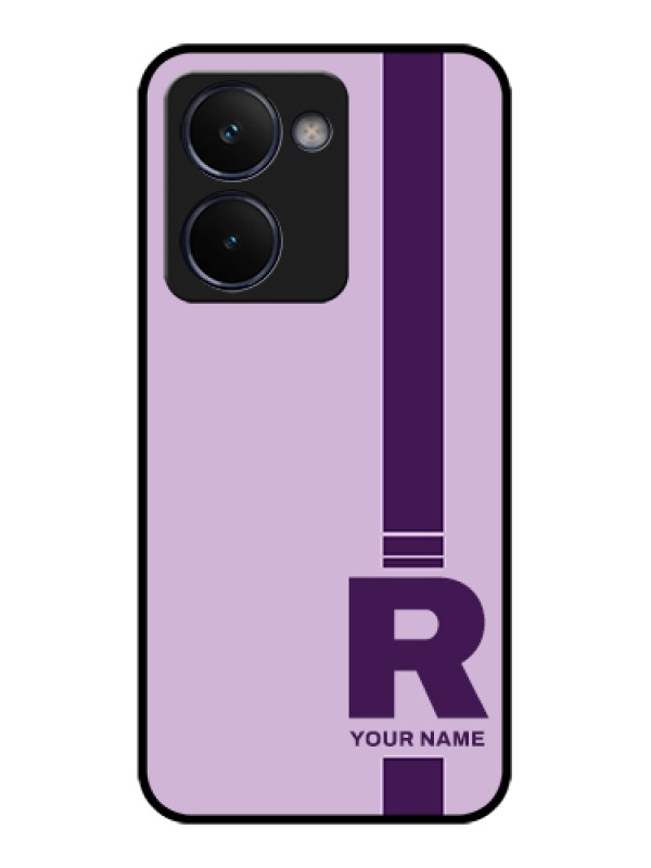 Custom Realme P3 Ultra 5G Custom Glass Phone Case - Simple Dual Tone Stripe With Name Design