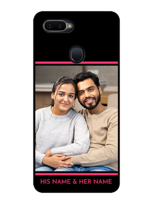 Custom Realme U1 Custom Glass Mobile Case  - with Add Text Design