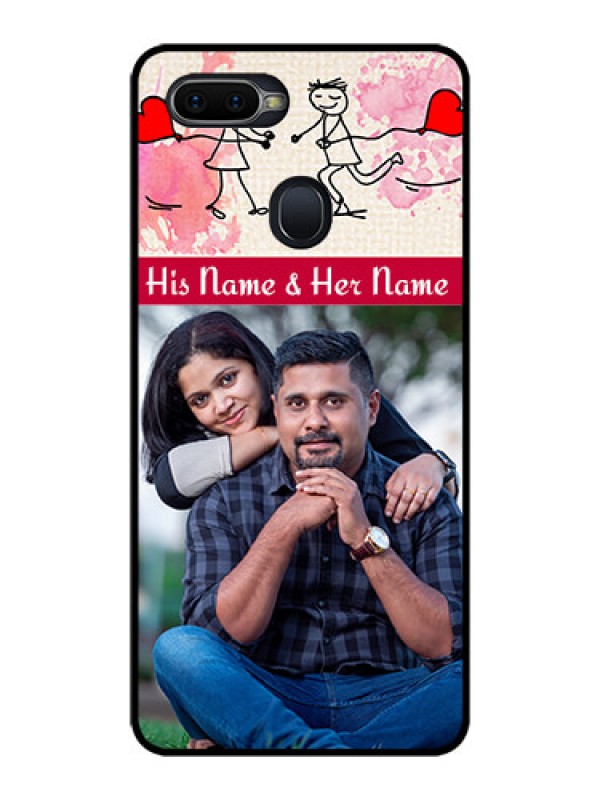 Custom Realme U1 Photo Printing on Glass Case  - You and Me Case Design