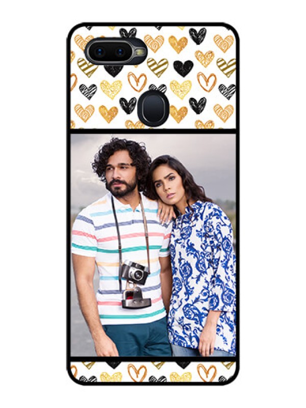 Custom Realme U1 Photo Printing on Glass Case  - Love Symbol Design