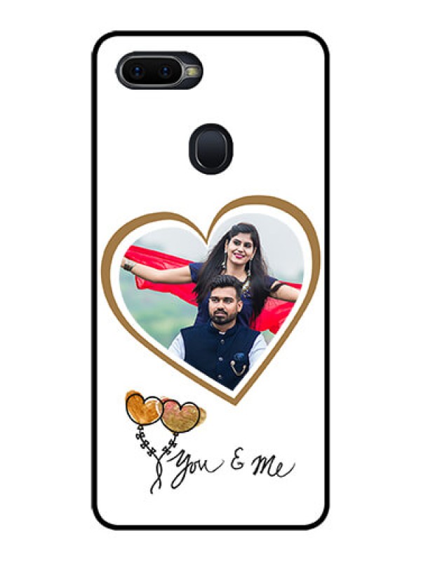 Custom Realme U1 Custom Glass Mobile Case  - You & Me Design