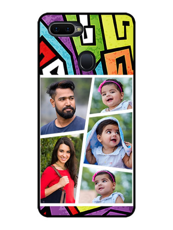 Custom Realme U1 Custom Glass Phone Case  - Graffiti pattern Design