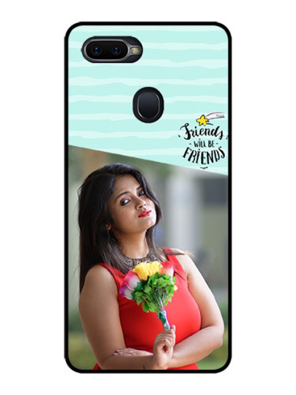 Custom Realme U1 Custom Glass Phone Case  - Friends Picture Icon Design