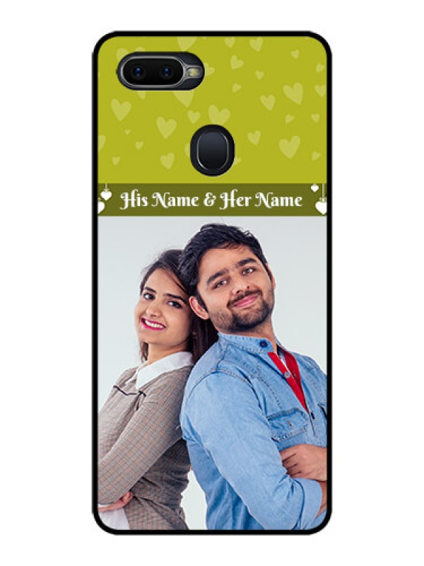 Custom Realme U1 Custom Glass Phone Case  - You & Me Heart Design