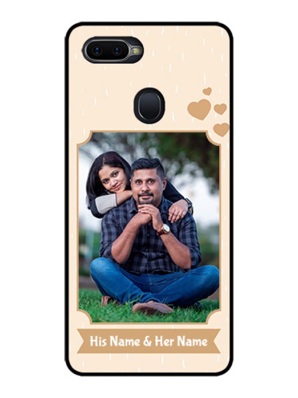 Custom Realme U1 Custom Glass Phone Case  - with confetti love design 