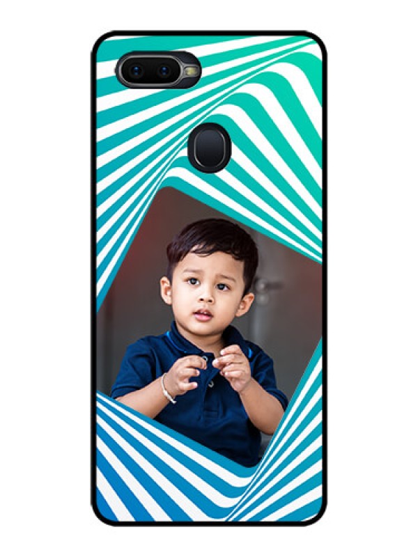 Custom Realme U1 Personalized Glass Phone Case  - Abstract Spiral Design