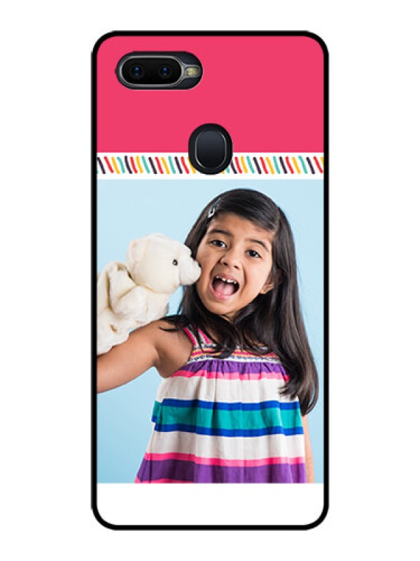 Custom Realme U1 Personalized Glass Phone Case  - Line art design