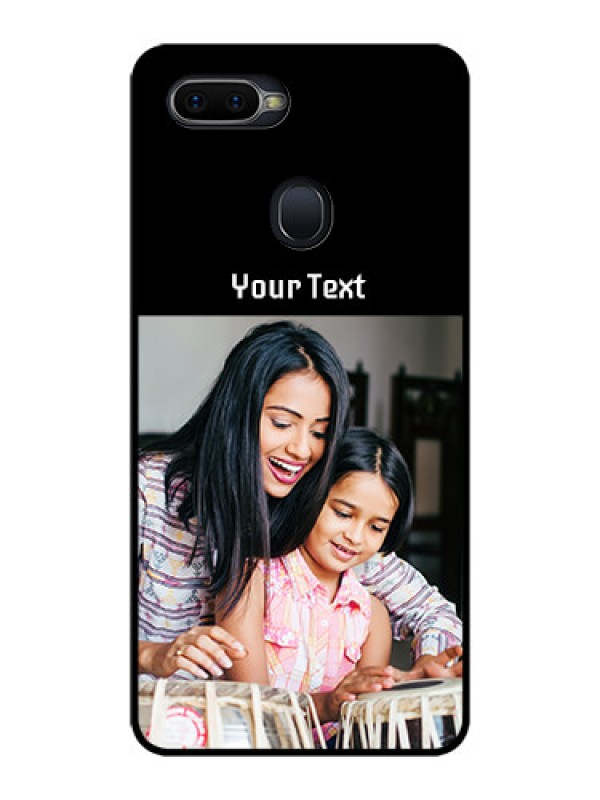 Custom Realme U1 Photo with Name on Glass Phone Case