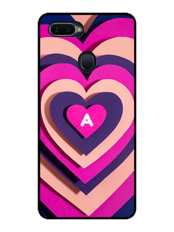 Custom Realme U1 Custom Glass Mobile Case - Cute Heart Pattern Design