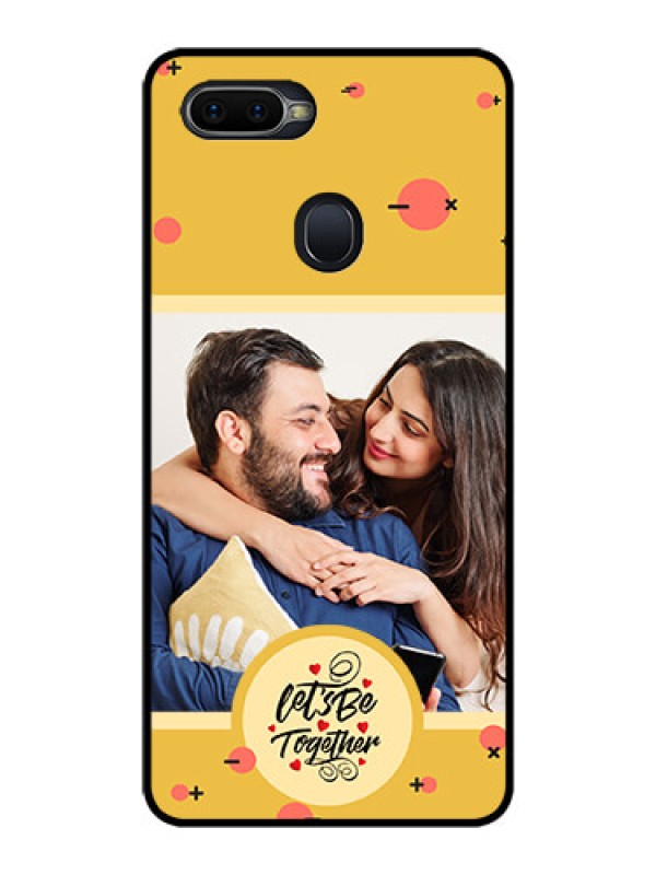 Custom Realme U1 Photo Printing on Glass Case - Lets be Together Design