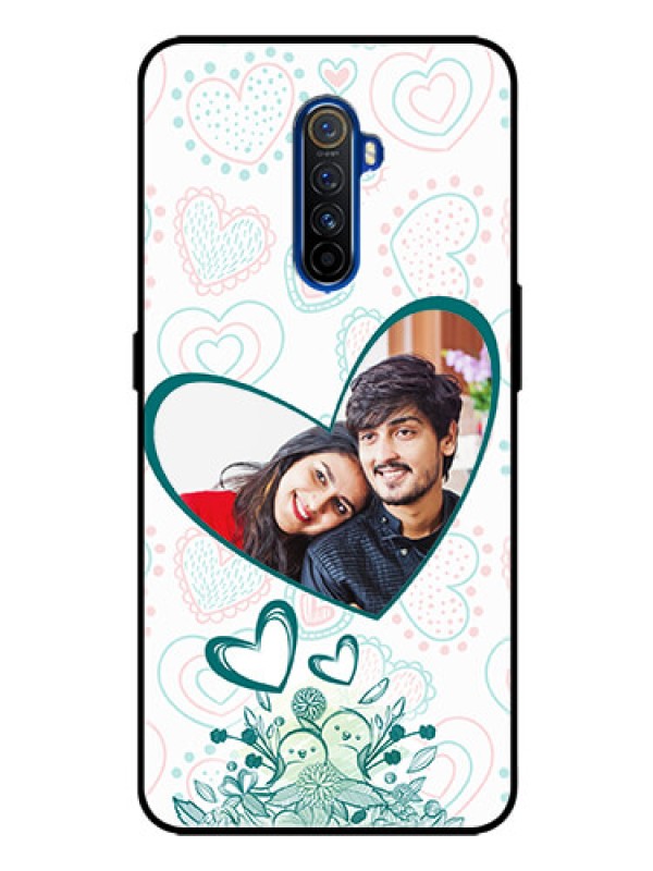 Custom Realme X2 Pro Photo Printing on Glass Case  - Premium Couple Design