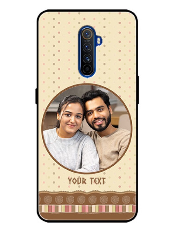 Custom Realme X2 Pro Custom Glass Mobile Case  - Brown Dotted Mobile Case Design