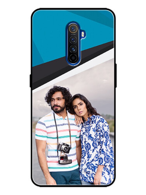 Custom Realme X2 Pro Photo Printing on Glass Case  - Simple Pattern Photo Upload Design