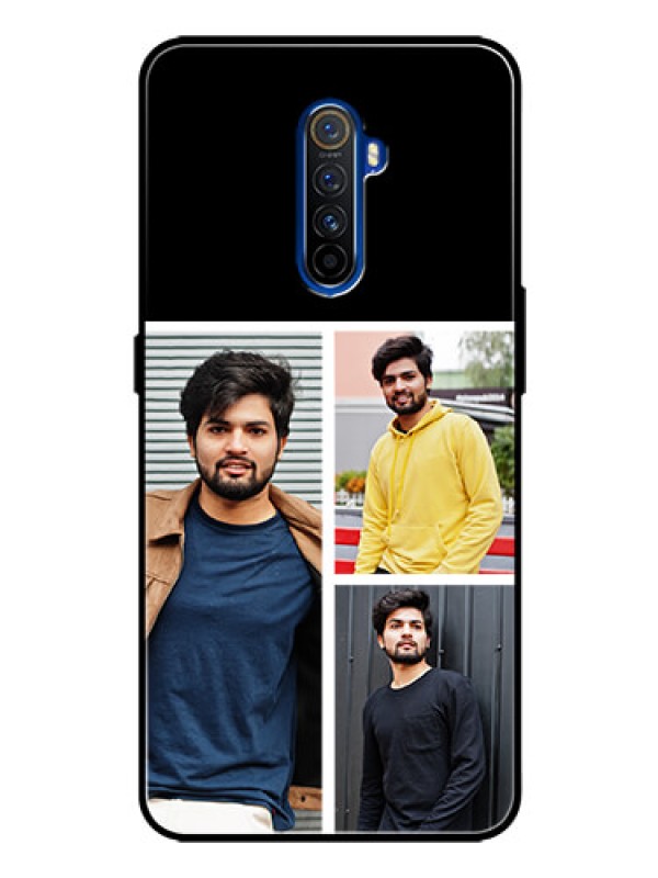Custom Realme X2 Pro Photo Printing on Glass Case  - Upload Multiple Picture Design